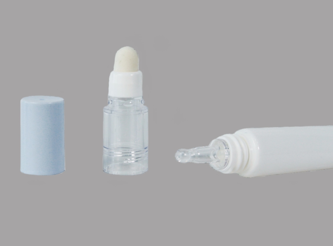 Plastic Dropper Cosmetic Tube Packaging Eye Cream Essence Tube With Sponge Head